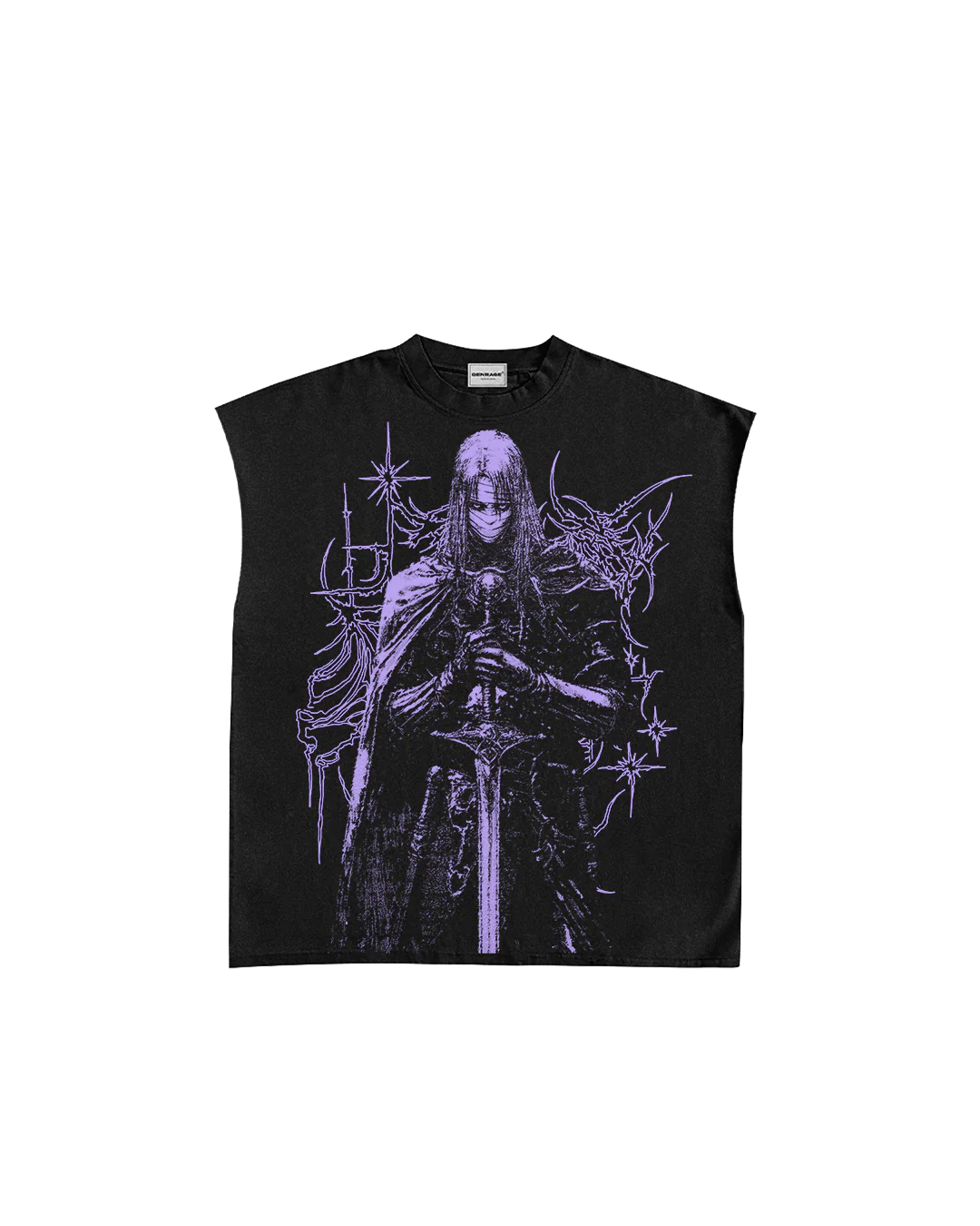 Dissect Black Boxy Unisex Vest - Image 7