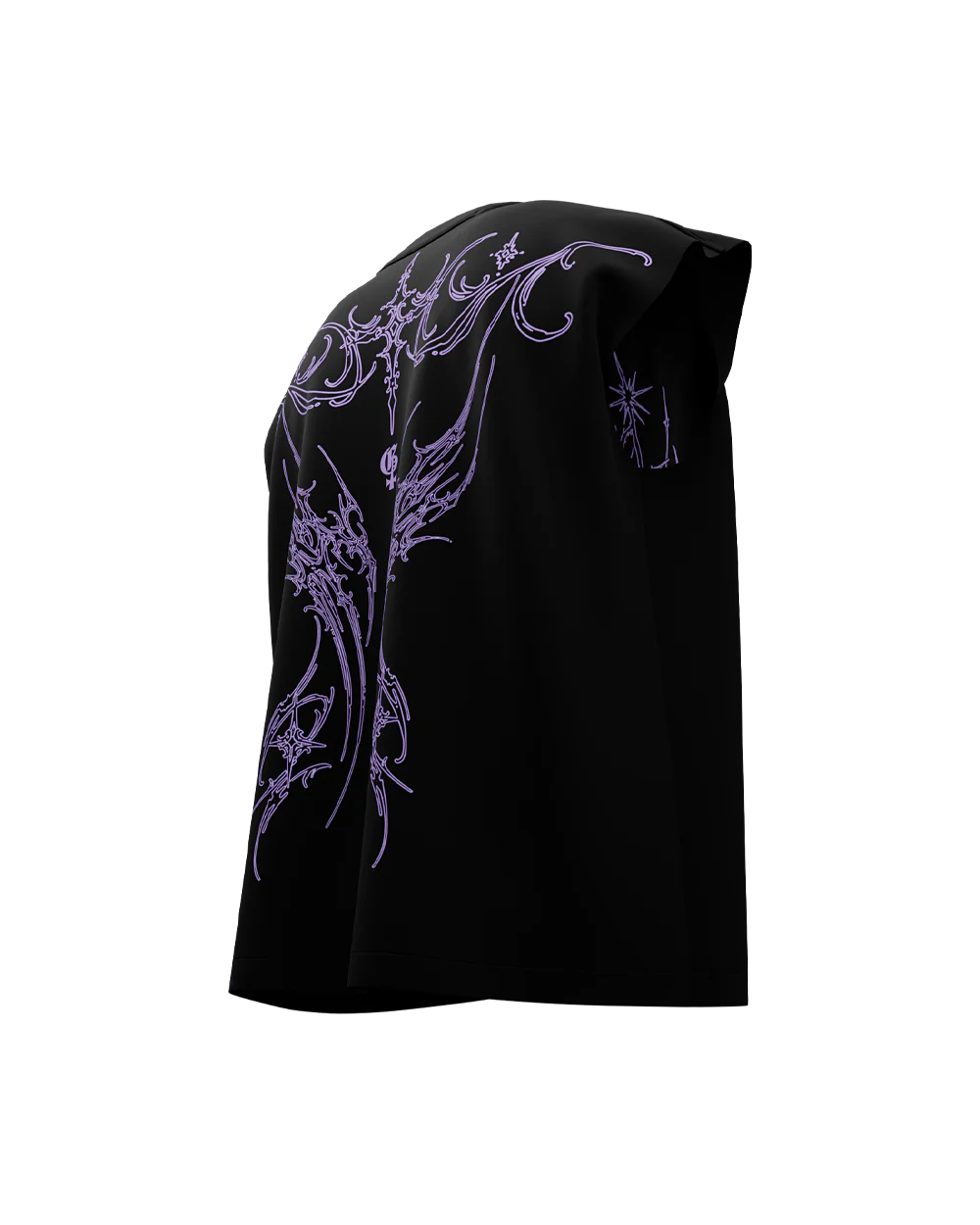 Dissect Black Boxy Unisex Vest - Image 8