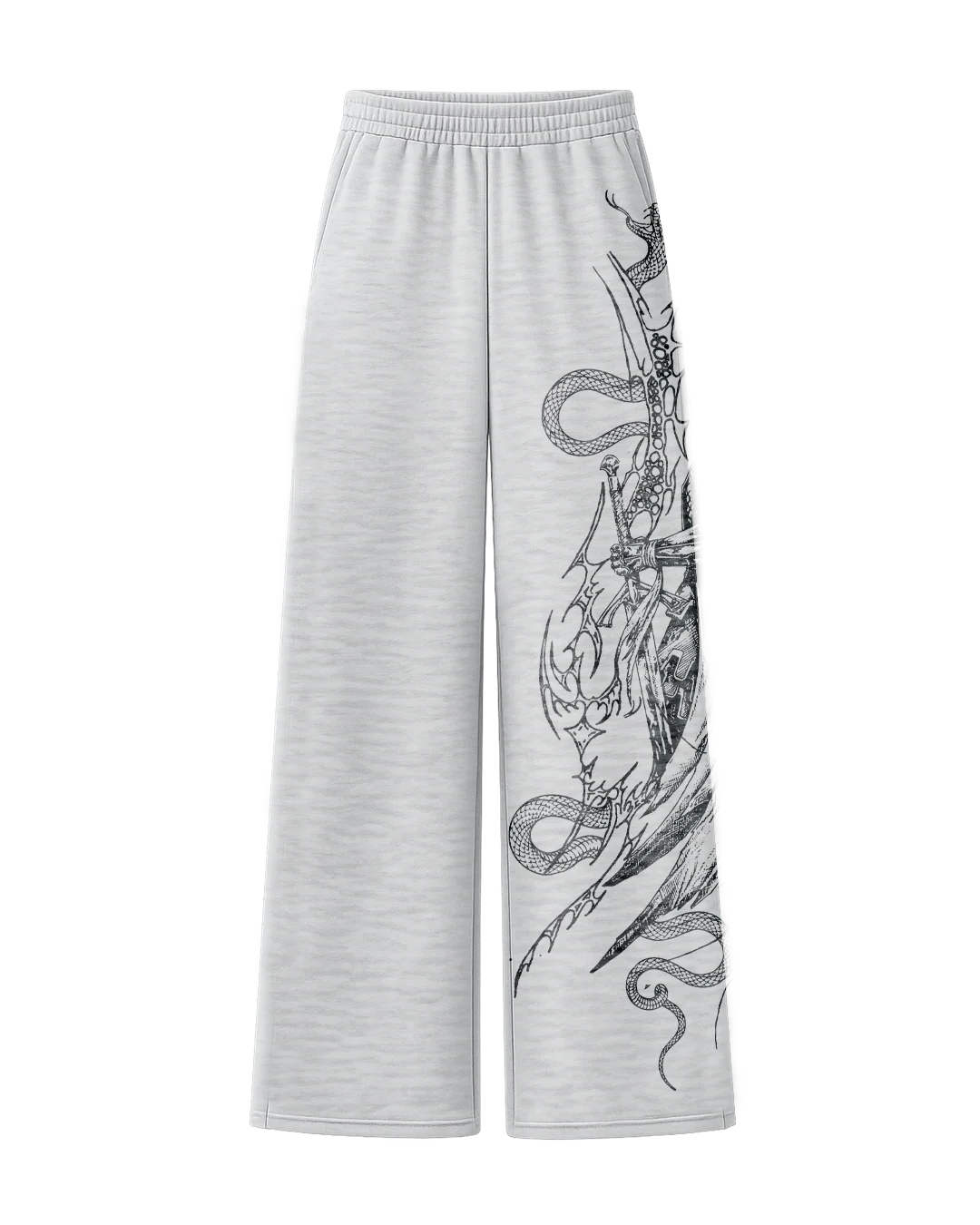 Pain Grey Unisex Straight Fit Baggy Pants - Image 3